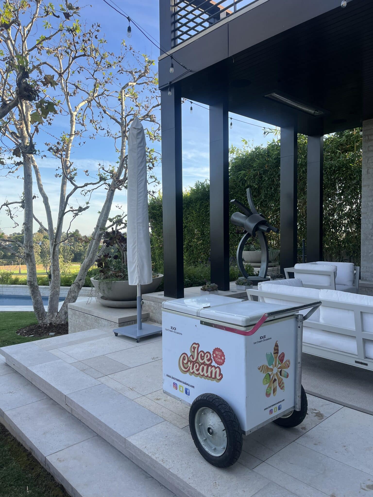 Ice Cream Catered with Ice Cream Carts