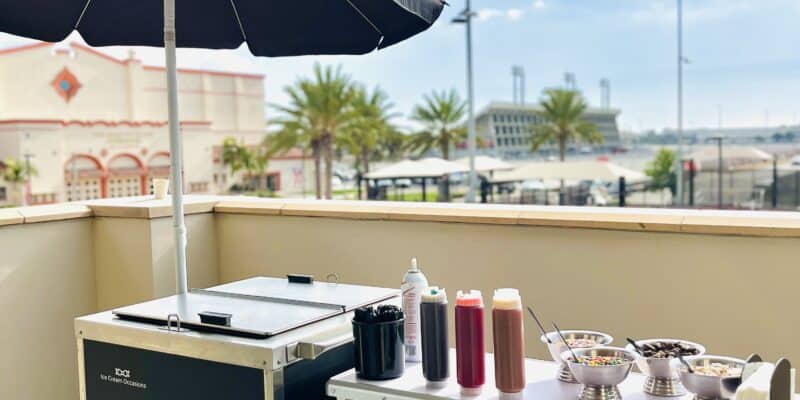 Ice Cream Cart Catering For A Church Service In Orange County