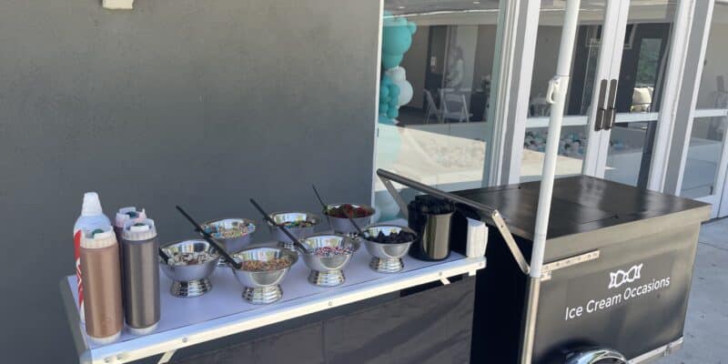 ice cream cart in Orange County